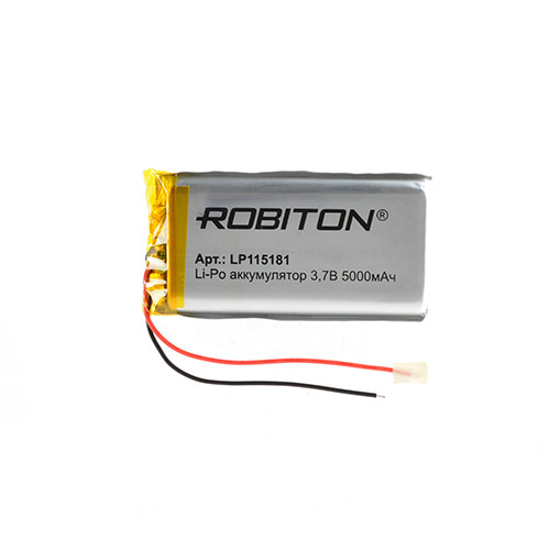 Аккумулятор Li-Po LP115181 3,7V 5000 mAh Robiton - фото 1 - id-p96986862