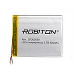 Аккумулятор Li-Po LP305060 3.7V 800 mAh Robiton
