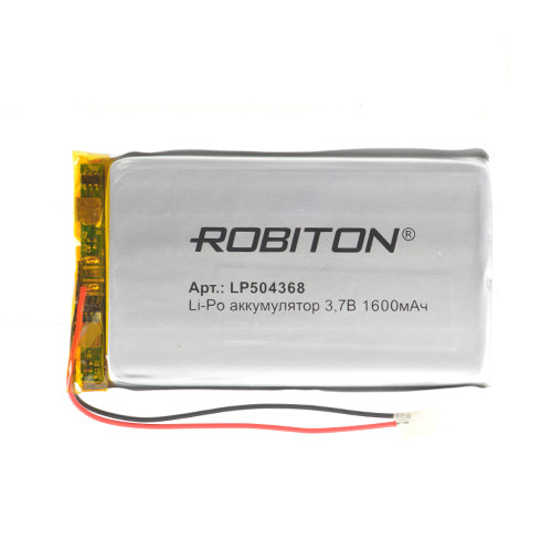 Аккумулятор Li-Po LP504368 3.7В 1600 mAh Robiton - фото 1 - id-p146001957