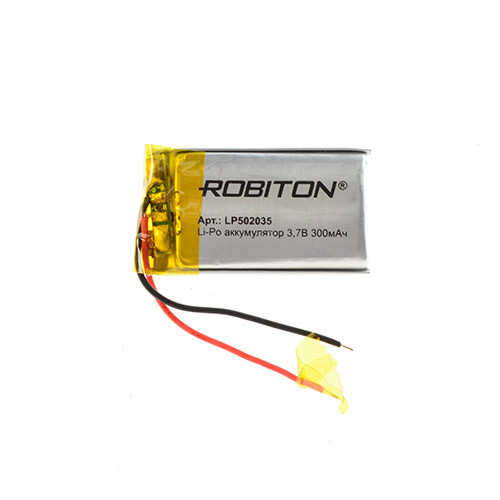 Аккумулятор Li-Po LP502035 3.7V 300 mAh Robiton