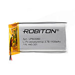 Аккумулятор Li-Po LP603060 3.7V 1100 mAh Robiton