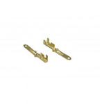 Клеммы плоские латунные малые REXANT папа 08-0909