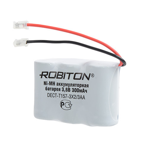 Аккумулятор к радио телефону NI-MH Robiton DECT-T157-3X2/3AA 300 mAh