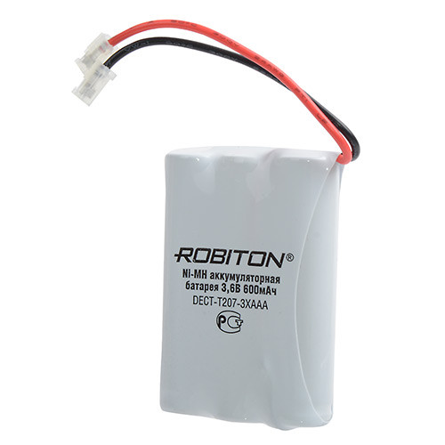 Аккумулятор к радио телефону NI-MH Robiton DECT-T207-3XAAA 600 mAh - фото 1 - id-p97221119