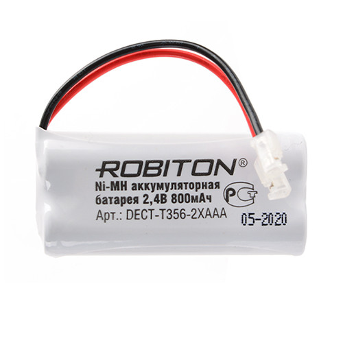 Аккумулятор к радио телефону NI-MH Robiton DECT-T356-2XAAA 800 mAh - фото 1 - id-p97221223