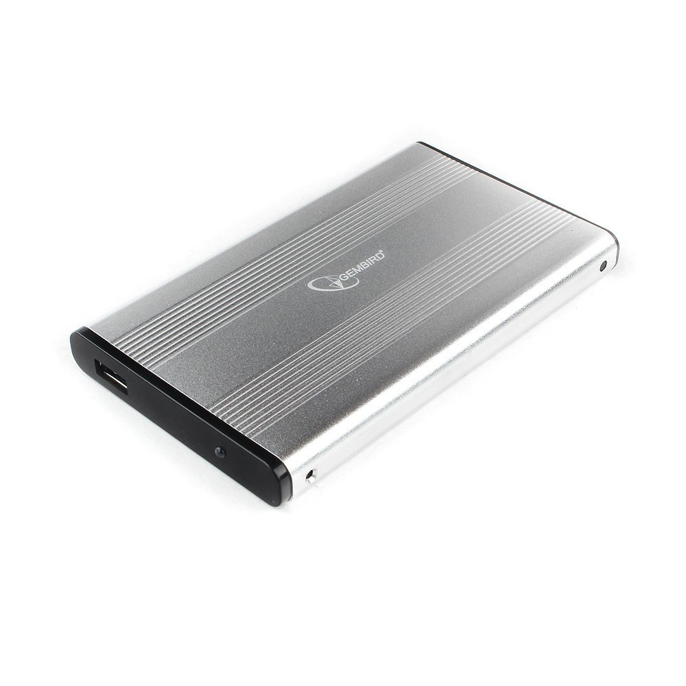 Внешний корпус 2.5" Gembird EE2-U3S-5-S, USB 3.0, SATA, металл серебро - фото 2 - id-p146002157