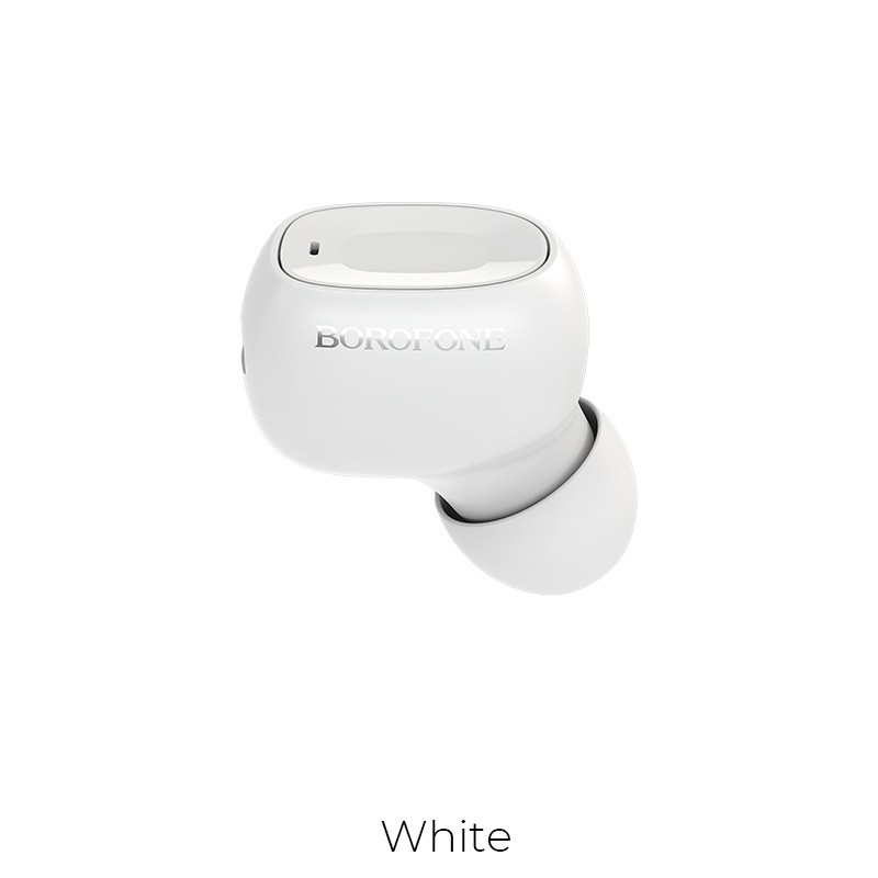 Bluetooth гарнитура BOROFONE BC28 (Bluetooth 5.0, 40мАч) Белая - фото 1 - id-p146002232