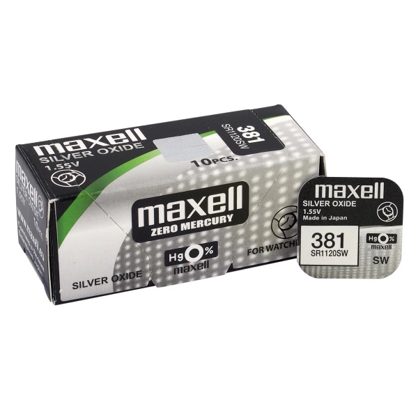 Батарейка Maxell SR1120 (391 / 381 / G8) 1BL - фото 1 - id-p99645107