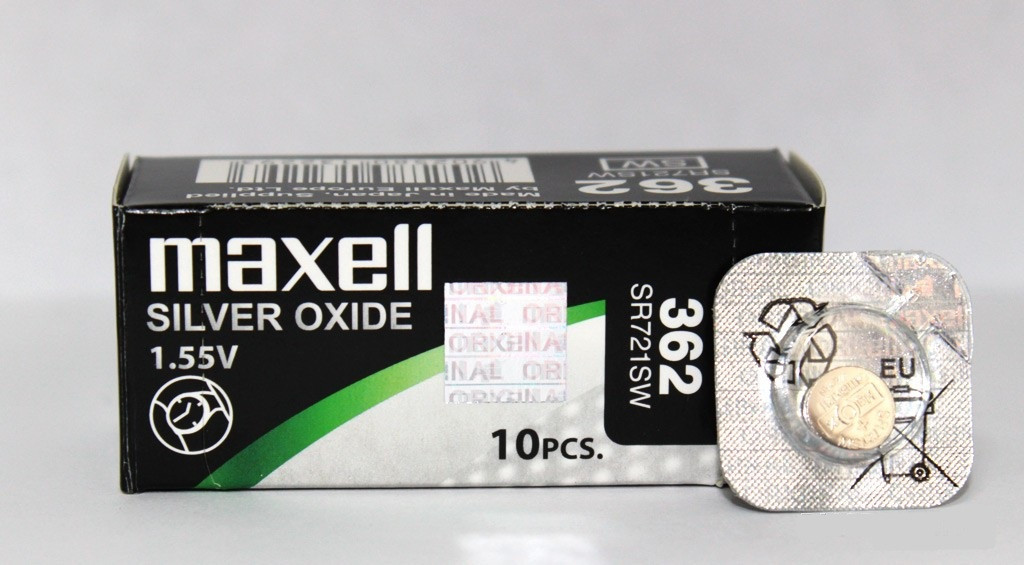 Батарейка Maxell SR721 (362 / G11) 1BL