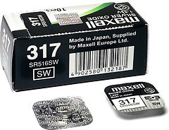 Батарейка Maxell SR516 (317) 1BL - фото 1 - id-p99646840