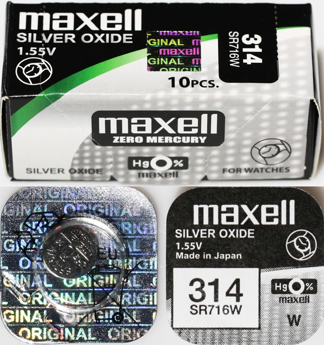 Батарейка Maxell SR716 (314 / 315) 1BL - фото 1 - id-p99647428