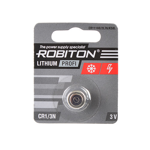 Батарейка CR1/3N ROBITON 1BL - фото 1 - id-p99811628