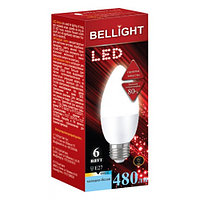 Лампа светодиодная Свеча C37 6W E27 4000K BELLIGHT