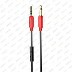 Кабель AUX Hoco UPA12 (аудио) 3.5 Jack 4 pin - 3.5 Jack 1м с микрофоном черный