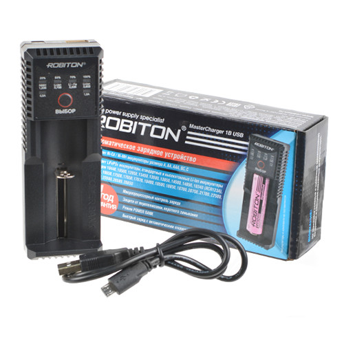 Зарядное устройство для АКБ Универсальное ROBITON MasterCharger 1B USB - фото 1 - id-p146002528