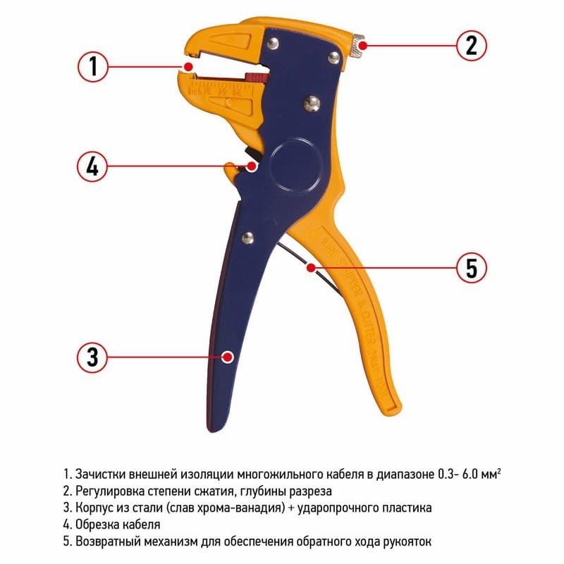 Инструмент для снятия изоляции (HT-150В) PROconnect 12-4001-4 - фото 2 - id-p146002554