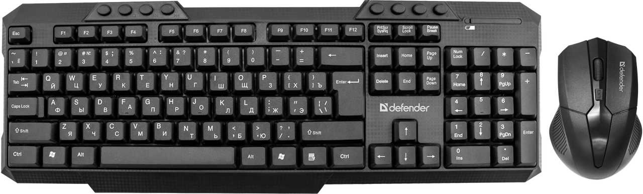 Комплект беспроводной клавиатура + мышь Defender Jakarta C-805 45805