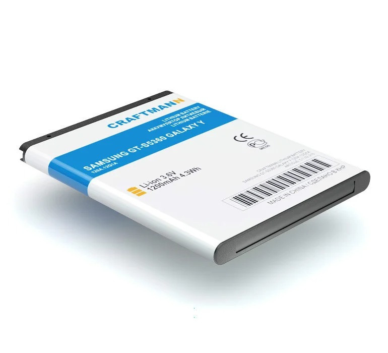 Аккумулятор Craftmann для Samsung GT-S5360 Galaxy Y (EB454357VU)