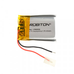 Аккумулятор Li-Po LP602030 3.7В 300 mAh Robiton - фото 1 - id-p105761096