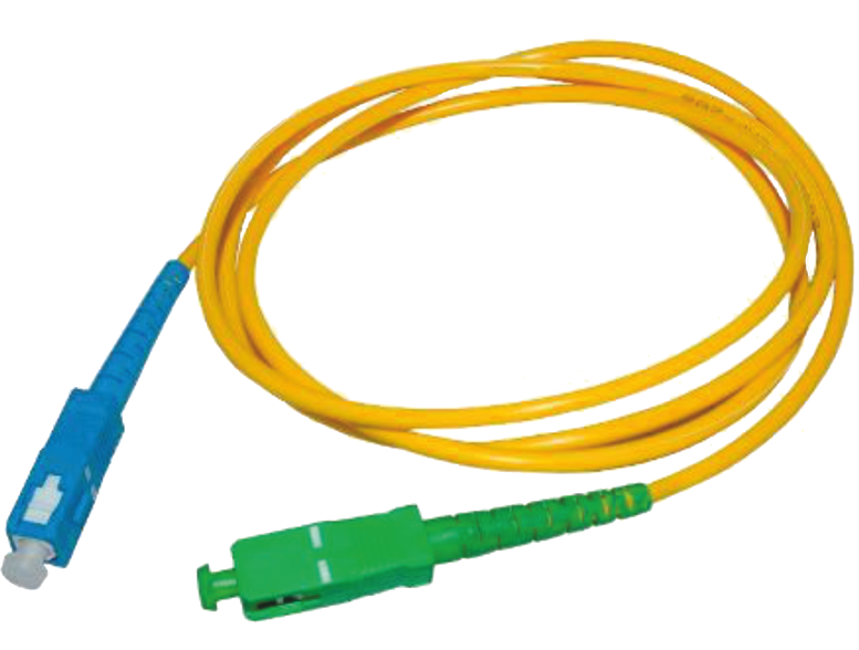 Оптический шнур Patch Cord SC/UPC-SC/APC 10м (Синий - зеленый) - фото 1 - id-p146003453