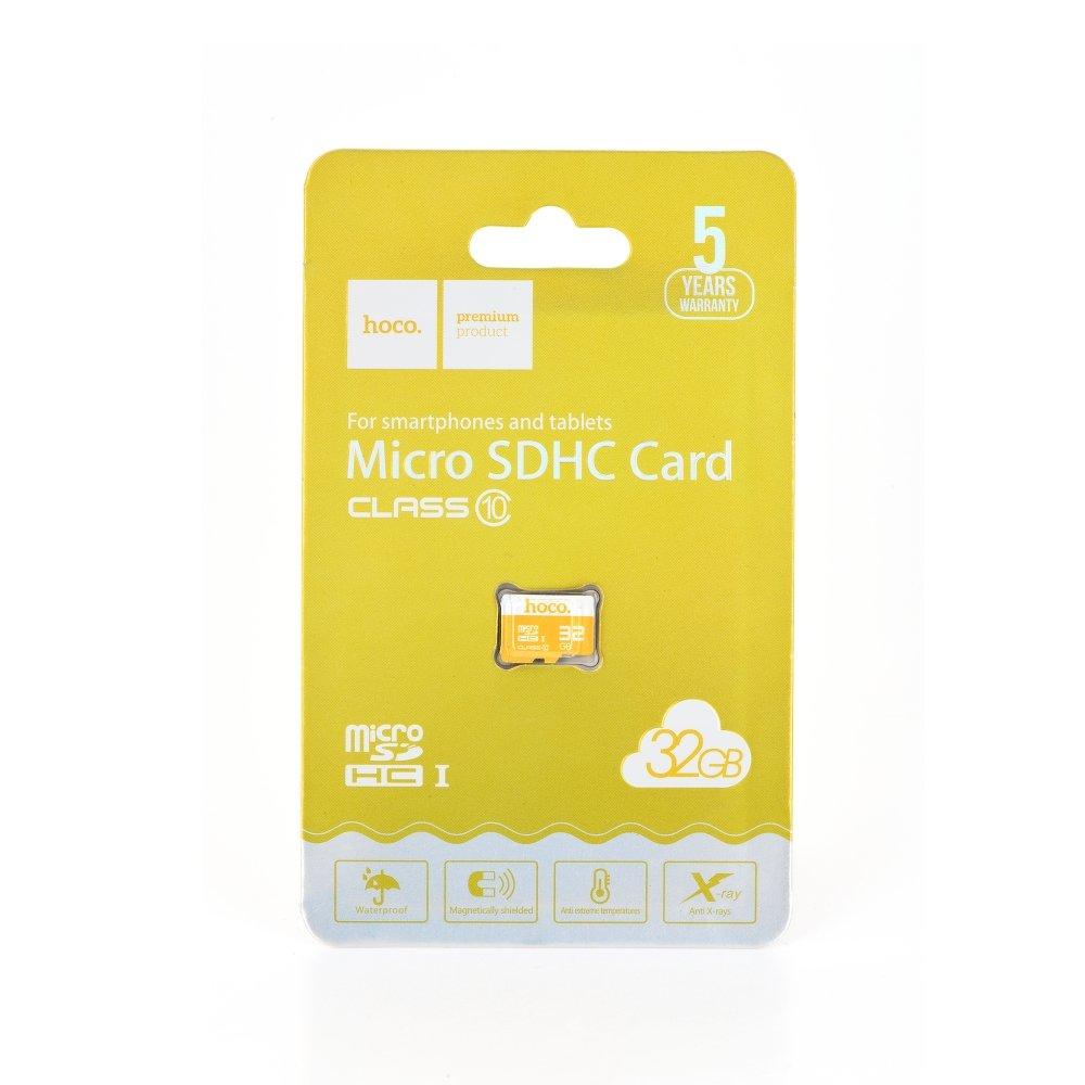 Карта памяти MicroSDHC 32GB Class 10 UHS-I(U1) 60MB/s (без адаптерa) HOCO