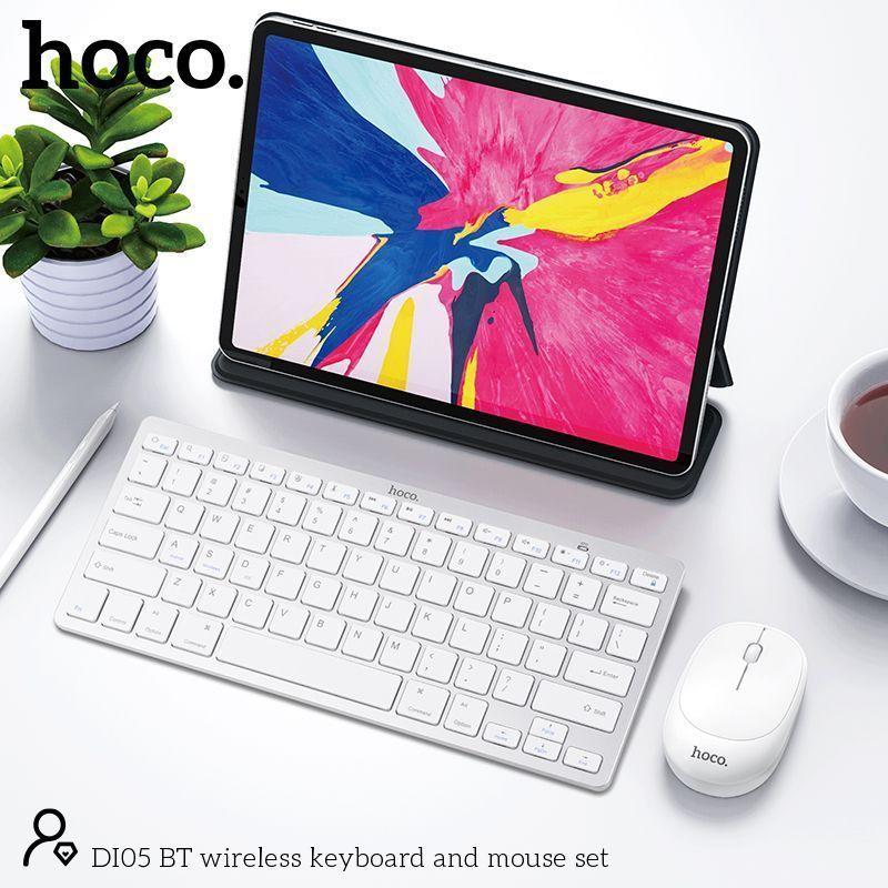 Комплект беспроводной клавиатура + мышь беспроводной Hoco DI05 (Bluetooth 3.0) цвет: белый - фото 8 - id-p146002929