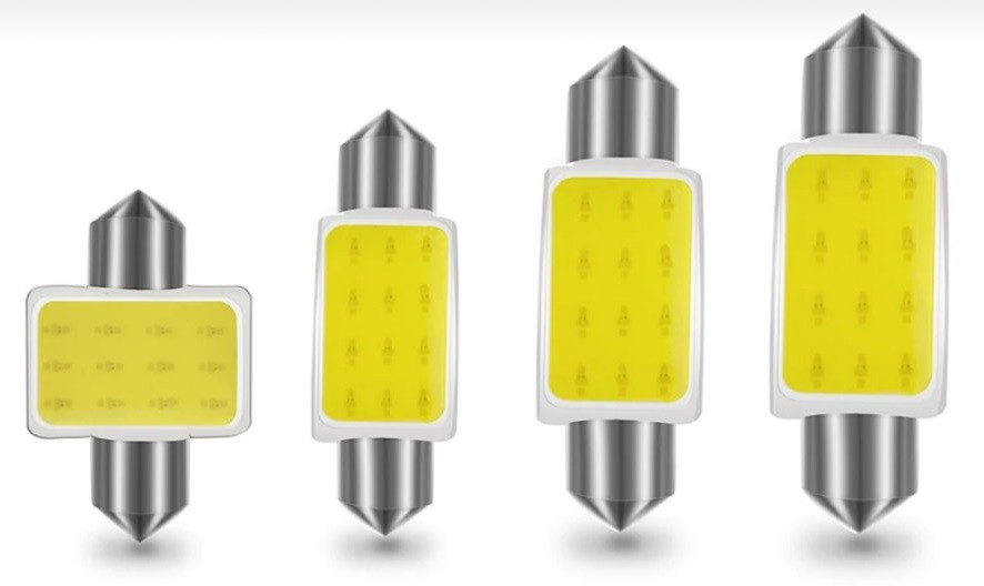 Автомобильная LED лампа подсветка салона 36мм COB