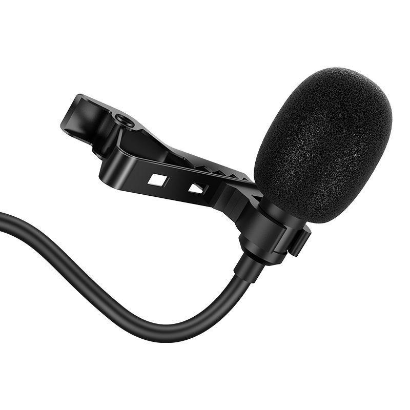 Микрофон петличный Hoco DI02 2 м. черный (4 pin) - фото 4 - id-p135553866