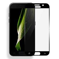 Защитное стекло Samsung A7 A720F (2017) (Черное) с полной проклейкой EXPERTS FULL SCREEN GLASS 9D