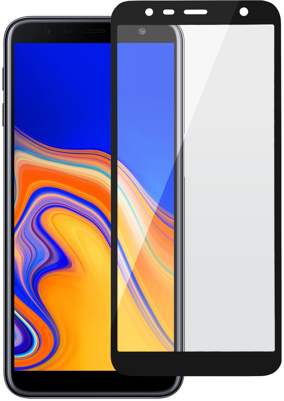 Защитное стекло Samsung J6+ J610 (Черное) с полной проклейкой EXPERTS FULL SCREEN GLASS 9D - фото 1 - id-p108067306