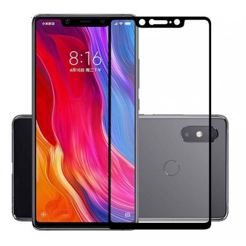 Защитное стекло Xiaomi Mi 8 (Черное) с полной проклейкой EXPERTS FULL SCREEN GLASS 9D - фото 1 - id-p108075376