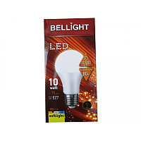 Лампа светодиодная A60 10W E27 3000К (800Lm) BELLIGHT