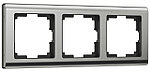 Werkel WL02-Frame-03 Рамка на 3 поста (глянцевый никель)