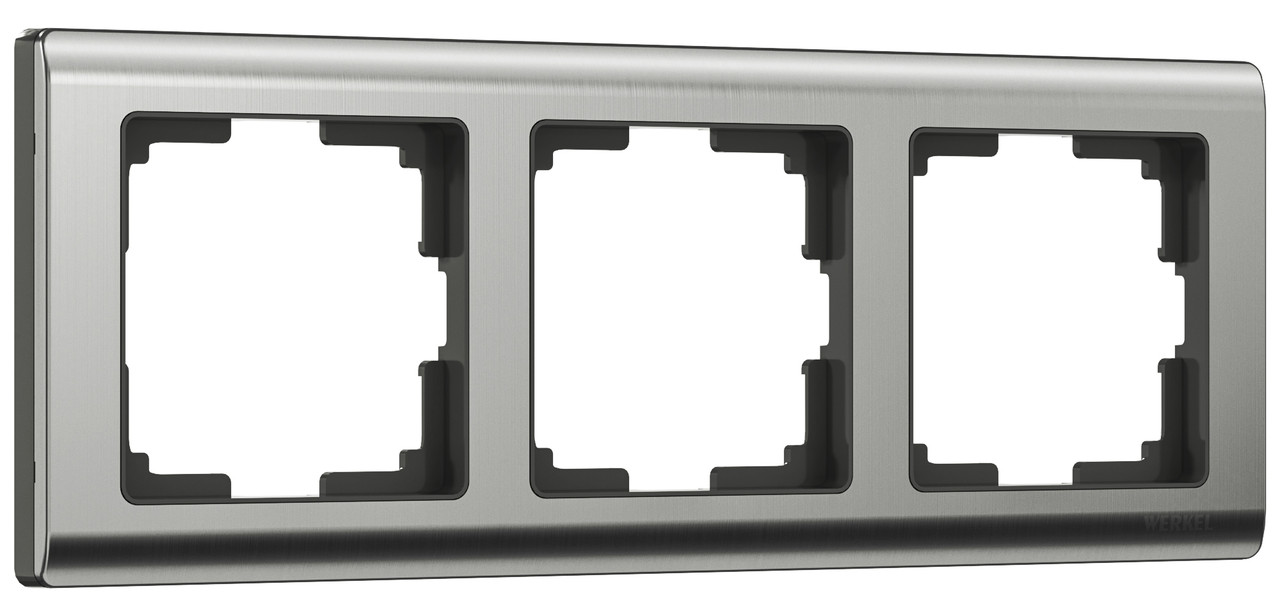 Werkel WL02-Frame-03 Рамка на 3 поста (глянцевый никель) - фото 1 - id-p146003848