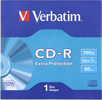 Диск CD-R 700MB 52x Verbatim DL Extra Protection в бумажном конверте