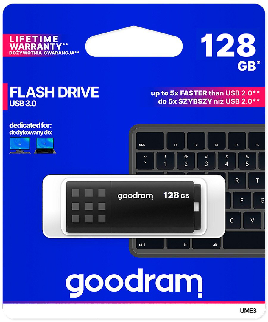 USB Flash накопитель 3.0 128GB GOODRAM UME3 BLACK