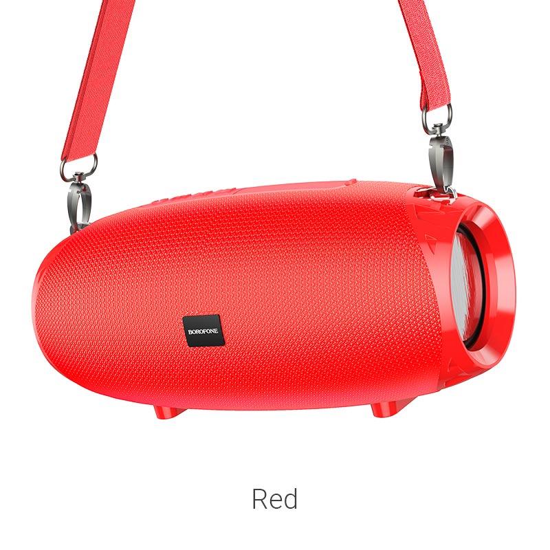 Портативная колонка Borofone BR12 Красная (10W, BT 5.0, USB, AUX, TF, FM, TWS, 1200mAh)
