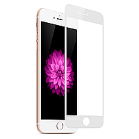 Защитное стекло iPhone 6 Plus (Белое) с полной проклейкой 5D TEMPERED GLASS