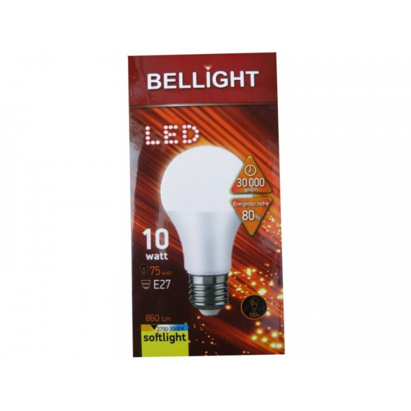 Лампа светодиодная A60 10W E27 4000К (800Lm) BELLIGHT - фото 1 - id-p109293726