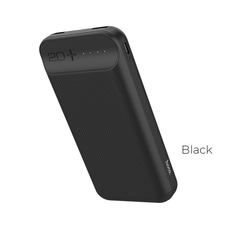PowerBank HOCO J52A 20000mAh цвет: черн. (вход: Micro-USB + Type-C, выход: 2USB: 2A)