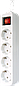 Удлинитель Defender S418 Выключатель, 1.8 м, 4 розетки с/з 10А ПВС 3*1 99237, фото 2