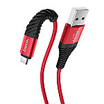 Кабель Micro USB HOCO X38 1м, 2,4A красный