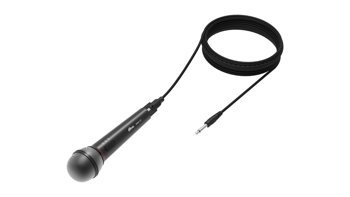 Микрофон беспроводной + кабель RITMIX RWM-101 черный (металл, шнур 5 м.) - фото 4 - id-p146007556