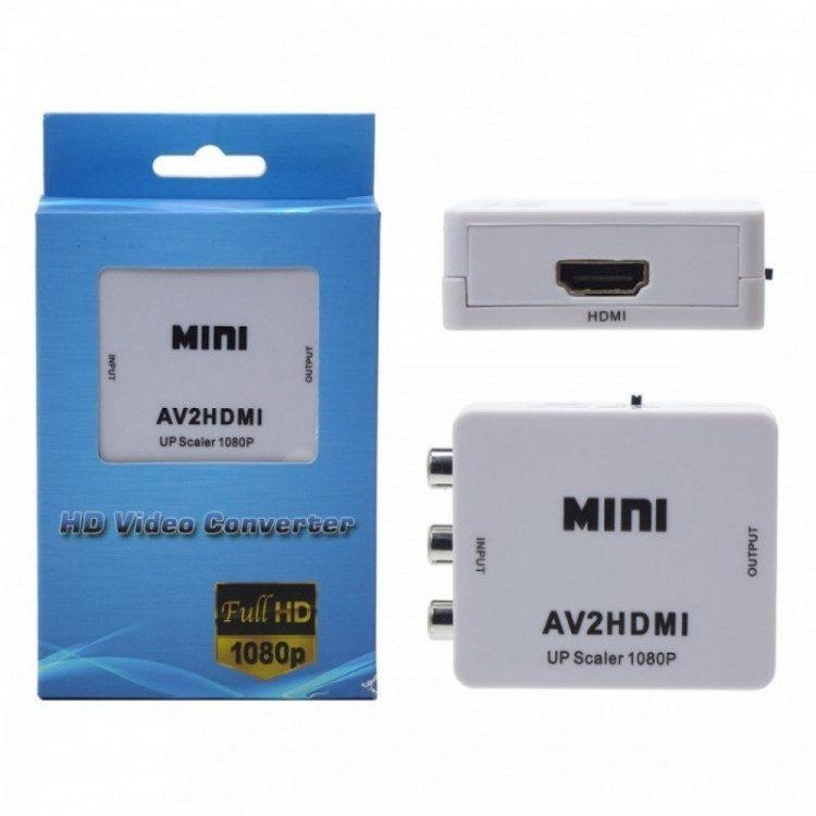 Переходник конвертер 3RCA на HDMI mini - фото 1 - id-p146007946