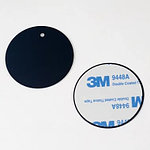 Самоклеящиеся металлические пластины для магнитного держателя Perfeo-040 D=40 мм/ 3M/ черный PF_4519