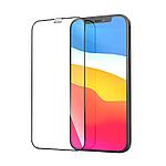 Защитное стекло iPhone 12/12 Pro (Черное) с полной проклейкой HOCO G1