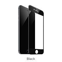 Защитное стекло iPhone 7 Plus/8 Plus (Черное) с полной проклейкой HOCO G1