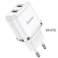 Сетевое зарядное устройство HOCO N4 Aspiring 2xUSB 2.4A Белое