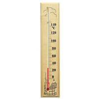 Термометр для сауны, основание — дерево 60х300 мм REXANT 70-0506