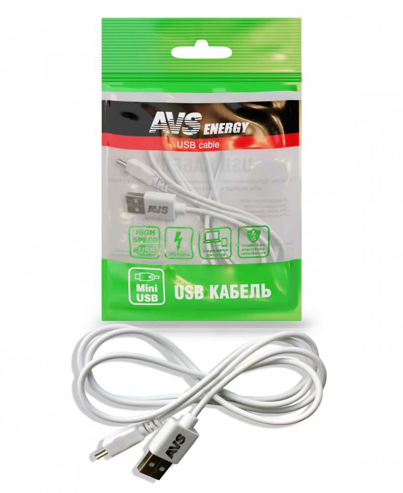 Кабель Mini USB AVS MN-313 1м - фото 1 - id-p150730286